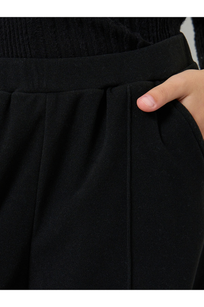 Styli Teens Black Straight Leg Trousers