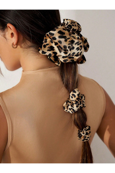Take Two By Styli Set of 3 - Leopard Hair Tie