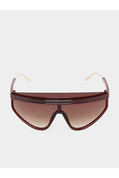 Styli Wide Frame Shield Sunglasses