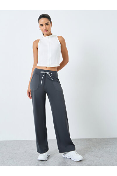 Styli Contrast Waist Band Boxy Fit Straight Pants