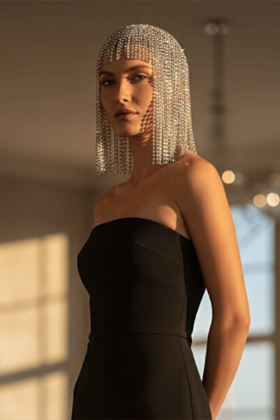 TAKIŞTIR Altın Renk Taş Detaylı Saç Aksesuarı/Kına Aksesuarı