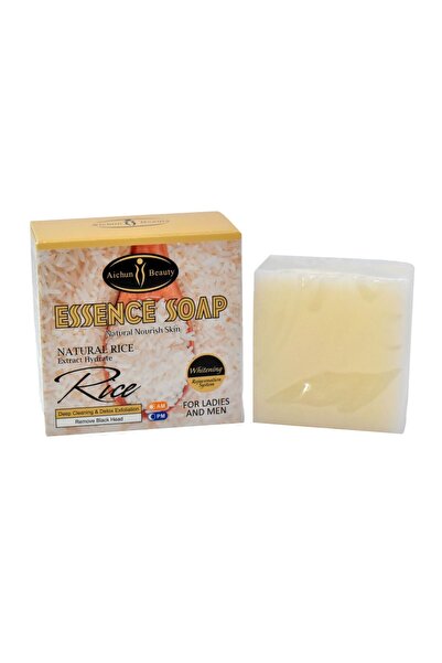 Aichun Beauty صابون خلاصة الأرز الطبيعي للوجه والجسم، مستخلص الأرز، 100 جرام