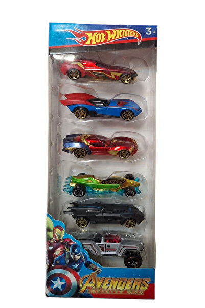 Pofika Hotwells Avengers Model Cars Metal 6'lı Koleksiyon Arabalar