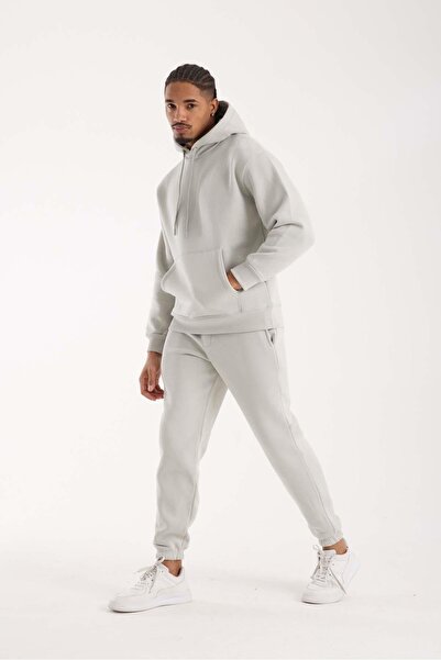 Valiberta επένδυση fleece Kangaroo Pocket Sweatshirt - 3 Thread επένδυση fleece Rubber Leg Ανδρικό Φούτερ - Σετ αθλητικών φούτερ