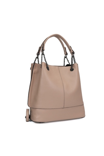 Posete Fagaras Lucia Leather Purse - Powder Pink, Casual Bag Made of Genuine ...