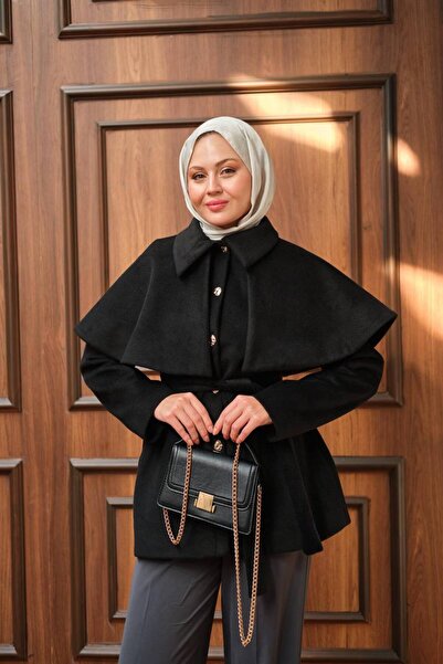 Leyal moda Kuşaklı Bebe Yaka Panço