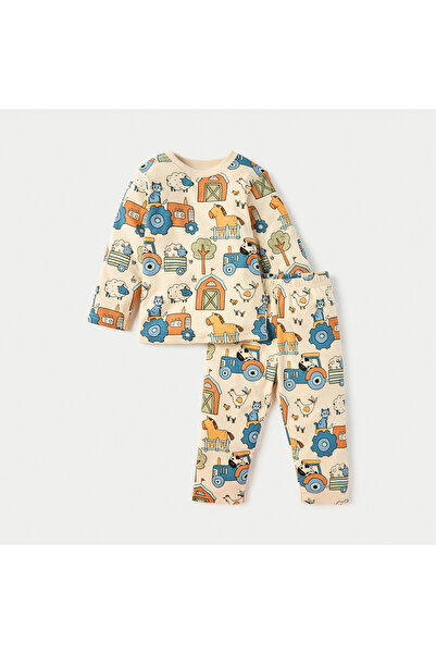 Juniors All-Over Print T-shirt and Pyjama Set