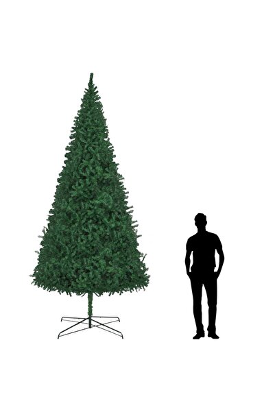 vidaxl شجرة عيد الميلاد الاصطناعية 400 سم خضراء