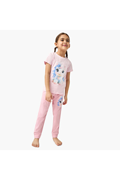 Juniors Unicorn Print T-shirt and Pyjama Set