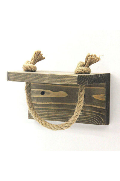 Evila Originals Suport pentru hârtie igienică 792EVL2828, 17x10 cm, Molid, Lucrat manual, Maro