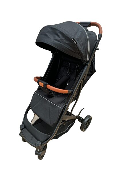ZUBI HOME Compact Sport Stroller with Adjustable Backrest, Trolley Fold & Foot Cover, 6-36 months, Black