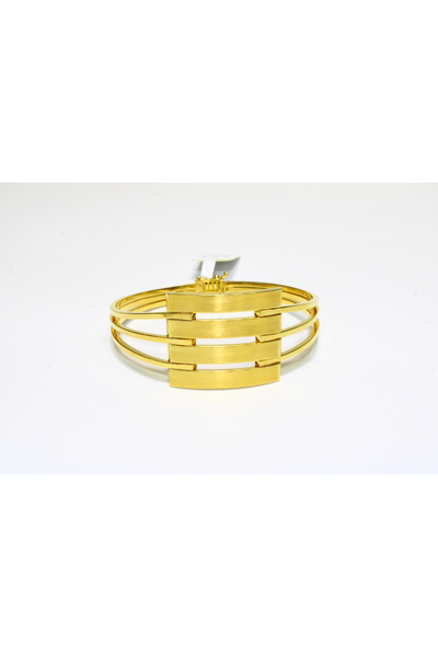 REDMOON GOLD 14 Ayar Altın 4 Sıralı Kaburga Kelepçe Bilezik 12.21 GR