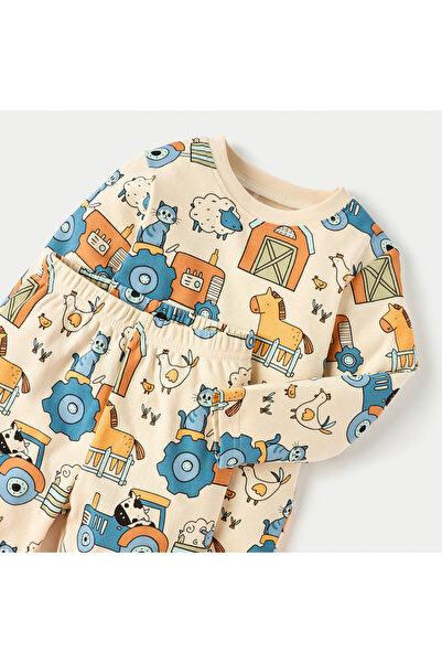 Juniors All-Over Print T-shirt and Pyjama Set