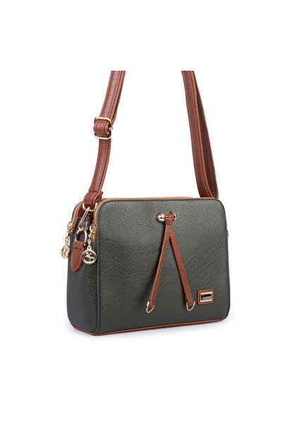 Nas Bag Premium Series Multi-Compartment Women's Crossbody Bag (En: 24 cm X Size: 19 cm)