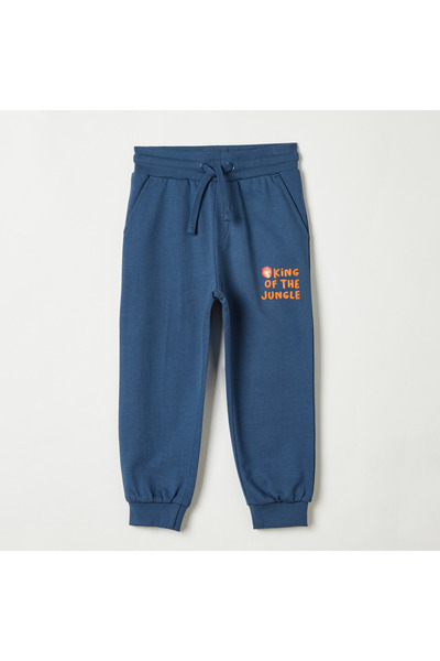 Juniors بنطال رياضي بطباعة طباعية مع رباط للإغلاق وجيوب