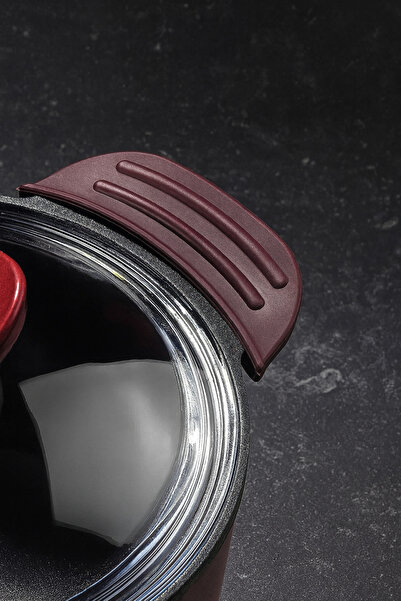 FODİS Brillant 4-Piece Granite Cast Cookware Set Red High Quality Stainless Cast