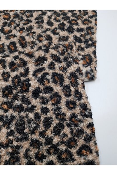 ünsal tekstil LEOPAR DESENLİ BUKLET KUMAŞ