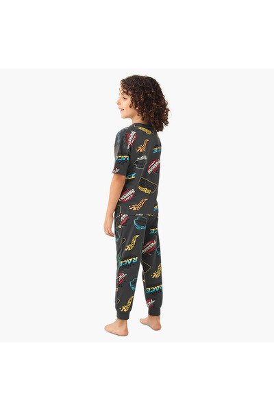 Juniors Printed T-shirt and Pyjama Set