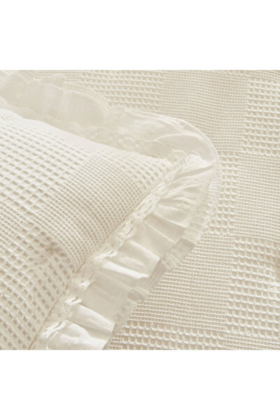KARACAFİLE Double Size Karaca Sprin Confort Bedspread Cream