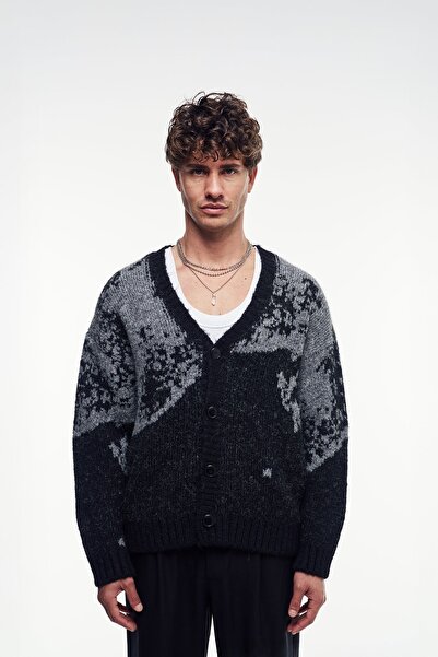 TÜZeMEN Kırçıllı Oversized Thick Cardigan