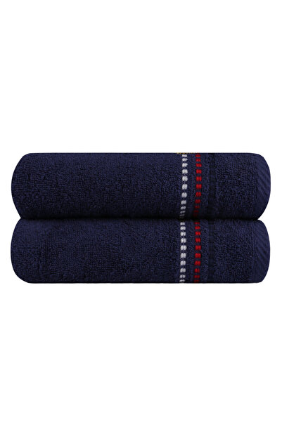 Talis Set of 2 Kitchen Towels Marina Dark Blue Deniz 50x70 cm (100% Cotton)