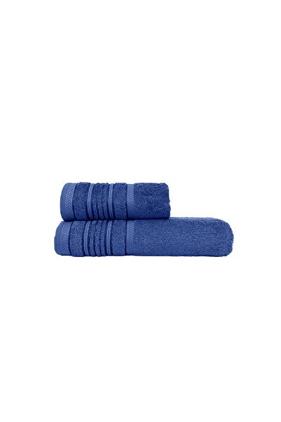 Talis Set of 2 Tamara Navy Towels 50x100 and 70x140 cm (100% Cotton)