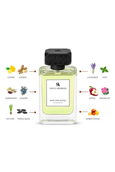 SWISS ARABIAN Mint and Wood, Eau de Parfum, Men, 100 ml