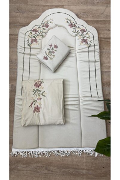 aram 2.5 cm thick padded foam prayer mat set with cool material prayer sheet and Quran cover