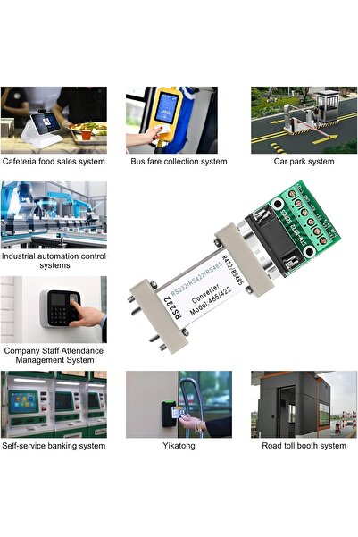 NALACAL RS232 to RS485/RS422 Serial Converter Adapter (Industrial, 300-115200 bps)