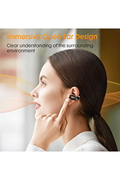 VALA Q92 Ear Clip Wireless Headphones, Bluetooth 5.3, 36H, IP7, Black