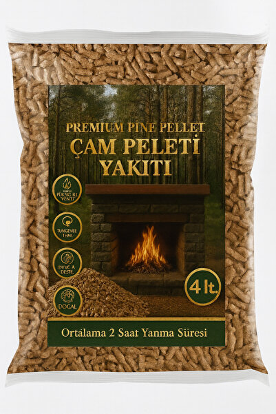 Kamataş Yüksek Isı Değerli A1 Kalite Dumansız %100 Çam Peleti Yakıtı 2 kg