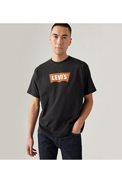 Levi's Men's Black Vintage Bw Graphic Tee Aw25