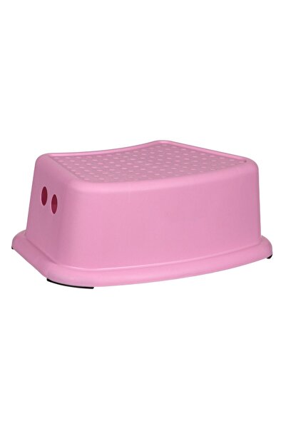 OEM Спомагателна стълба за баня, розова, 36x24x12.5 см