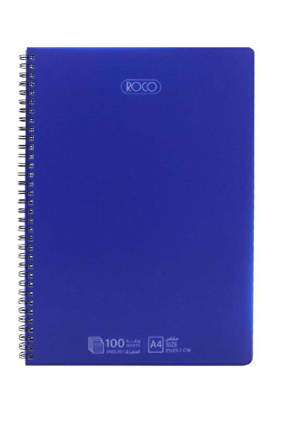 Roco English Notebook 100 Sheets A4