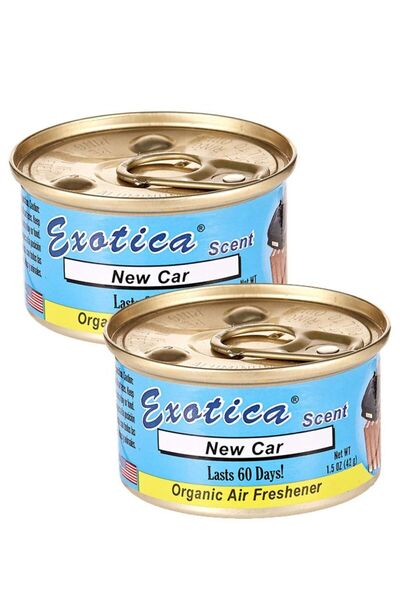 Exotica Organic Car Air Freshener Value Pack 2 count - New Car Scent