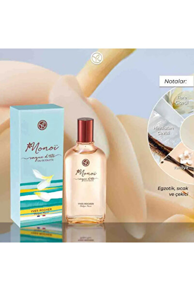 Yves Rocher Monoi EDT 100 ml Kadın Parfüm Egzotik Yaz Kokusu Ferah Hindistan Cevizi Notalı Kalıcı Tropikal
