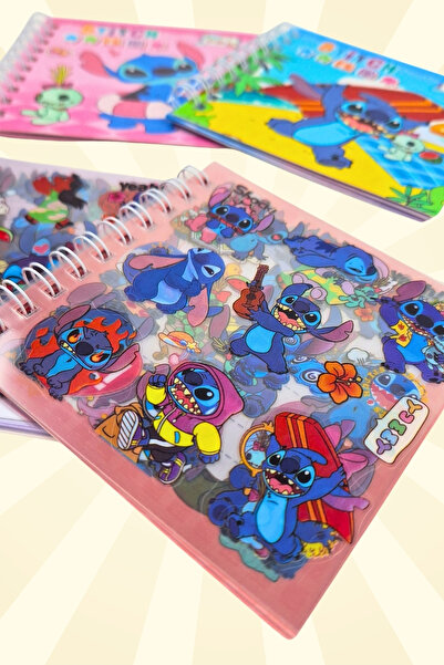 Bold Grup Stitch Character Sticker Concept Notebook 1 Piece