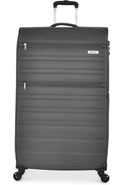 Track 4-Wheel 4-Piece Soft Luggage Set (Grey)