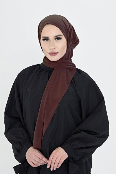 HÜRREM BONE Coffee Practical Ready-To-Wear Hijab Bonnet Sandy Neck Collar with Snap Fasteners 2505_14