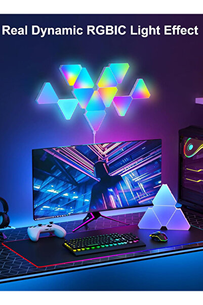 Generic Triangle LED Light Panels, Triangle Lights with 6 Connection Ports