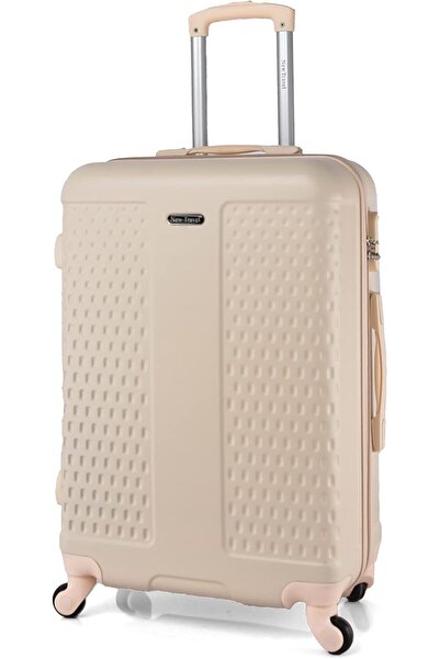 New Travel 5-Piece Durable Travel Luggage Set 28/24/20/14/12 in - CS005/5P - Beige - ABS