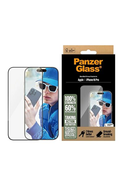 CARE by PanzerGlass® Folie de sticlă pentru iPhone 15 Plus / 16 Plus, fixare ...