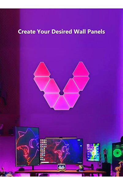 Generic Triangle LED Light Panels, Triangle Lights with 6 Connection Ports