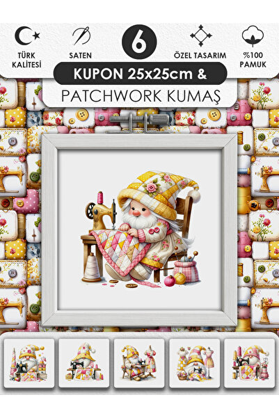 FabricMarket Patchwork Fabric Set – 100% Cotton Patterned Fabric Coupons for Sewing and Hobby