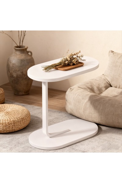 Roam shop C Shaped Side Table,Coffee Table,End Table Under Sofa Living Room Table Snack Laptop Holder table
