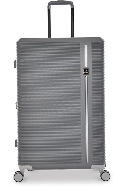 Track 4-Piece ABS Hard Shell Spinner Luggage Set with TSA Locks (Gray D2, HK333/4P)