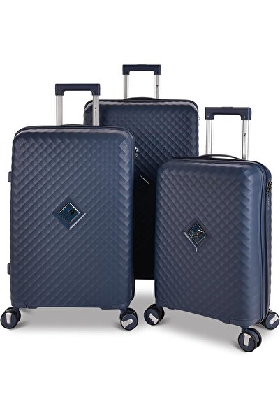 New Travel مجموعة حقائب سفر دوارة صلبة من البولي بروبيلين، مكونة من 3 قطع، مق...