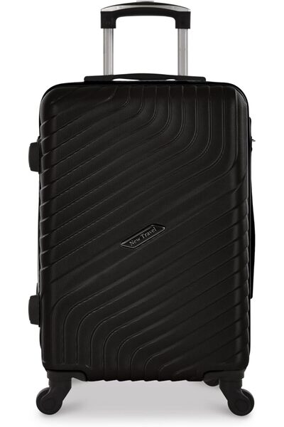 New Travel 4-Piece ABS Hardshell Luggage Set, 71/61/51/30 cm, Model 872/4P, Black