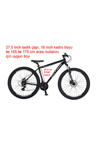 Salcano NG Team 200 27HD 16 Kadro 24 Vites Hidrolik Disk Fren Dağ Bisikleti (155 ile 175 cm arası boy)