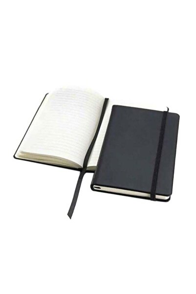 SBC A5 Hard Cover Compact Ruled Notebook, 200 Pages Black